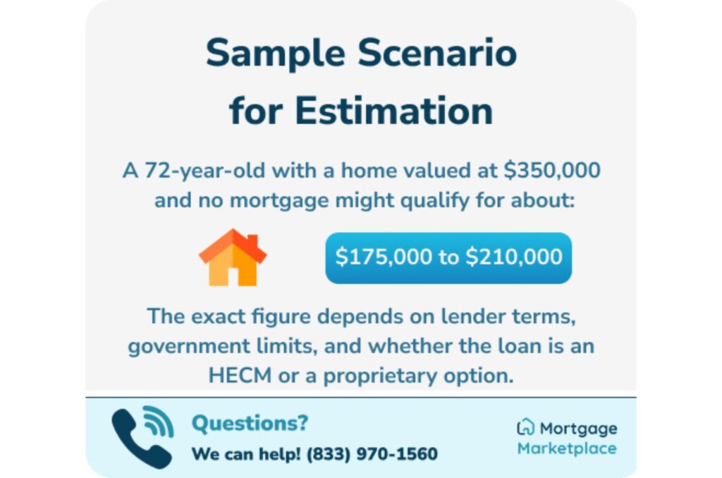 Updated sample scenario reverse mortgage infographic.
