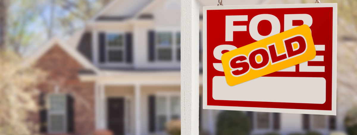 for sale sigh market sold new home