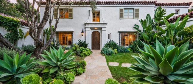 House surrounded by garden, home loan article