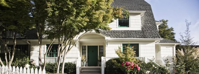 Remodeled older style home exterior